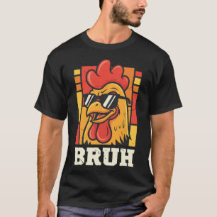 Camiseta Galo de Fazenda Retro Sungles Amante de Frango Bru