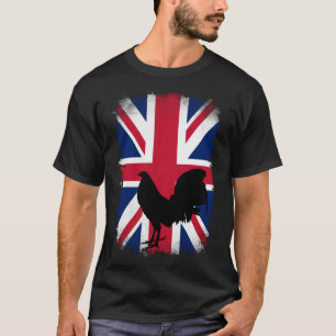 Camiseta Galo de galinha de galinha do Reino Unido