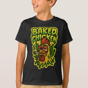 Camiseta Galo de Galinha Ked Fumando Maconha Pedra