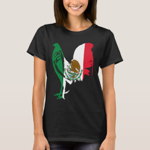 Camiseta Galo de jogos México Galo de bandeira mexicana Gam