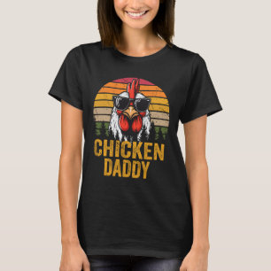 Camiseta Galo De Vintagem De Pai De Frango Para Fábrica De