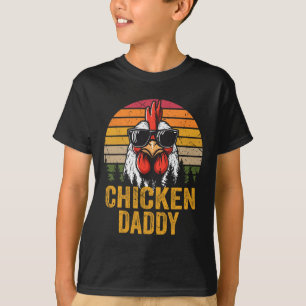 Camiseta Galo De Vintagem De Pai De Frango Para Fábrica De