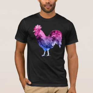 Camiseta Galo do Orgulho Bissexual