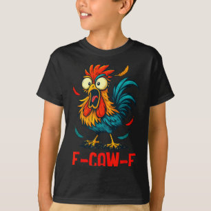 Camiseta Galo F-caw-f Meme Galo Engraçado Humor de Galinha