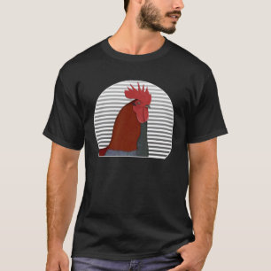 Camiseta Galo Frango Ave Ave Observador de Aves Biólogo Ani