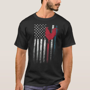 Camiseta Galo Galinha 4 De Julho Bandeira Americana América