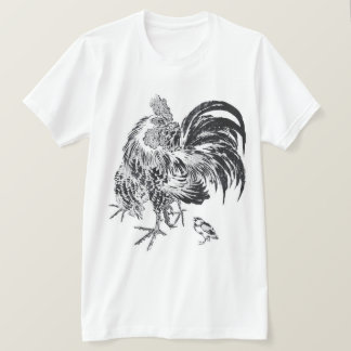 Camiseta Galo japonês de Ukiyo-e Niwatori por Toyohiro