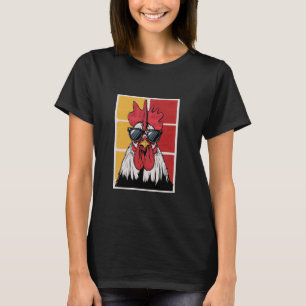 Camiseta Galo Legal com Óculos de Sol Arte de Frango de Faz