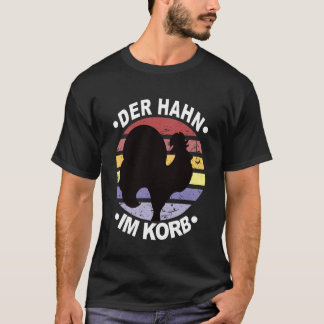 Camiseta Galo na cesta galinheiro aves galinha gatinho