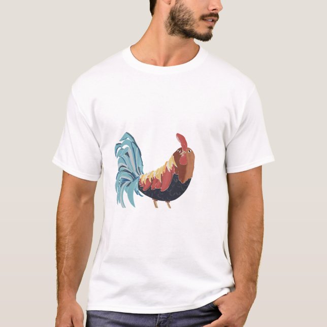 Camiseta galo pintado (Frente)
