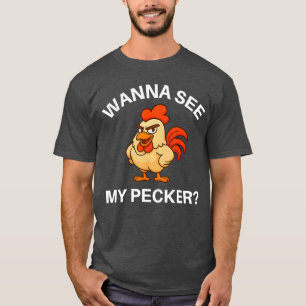 Camiseta Galo Quer Ver Meu Piroca Piadas Engraçadas Sarcást