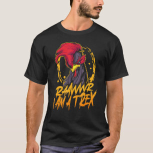 Camiseta Galo Rawr Im A T-Rex Trex Chicken Dinossaur