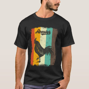 Camiseta Galo Retro Anos 70 Vintage Amante de Pássaros Arte