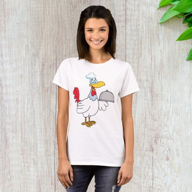 Camiseta Galo Servindo Comida (Criador carregado)
