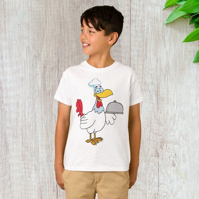 Camiseta Galo Servindo Comida (Criador carregado)