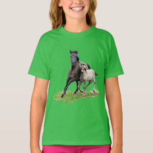 Camiseta Galope bonito do potro da égua selvagem do cavalo