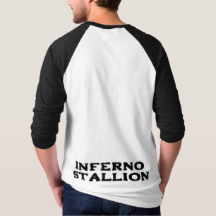 Camiseta Galope Flare: Cavalo Laranja com Inferno Mane