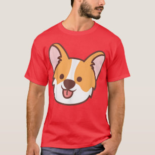 Camiseta Galsh Corgi Face Kawaii Cartoon Cute Animal Dog Lo