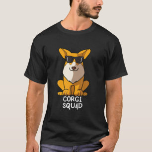 Camiseta Galsh Corgi Squad Dog Mãe Pai Cachorro Óculos es