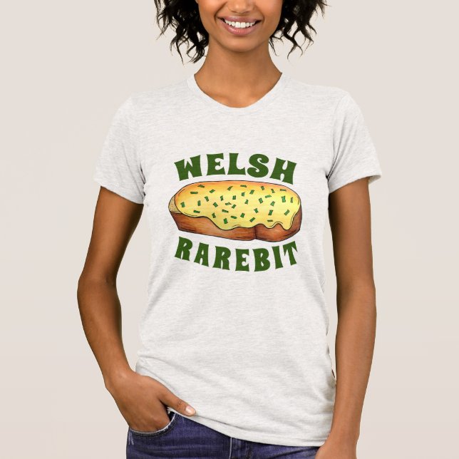 Camiseta Galsh Rarebit Savory Cheese Toast British Comida (Frente)