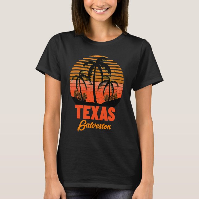 Camiseta Galveston Beach Texas (Frente)