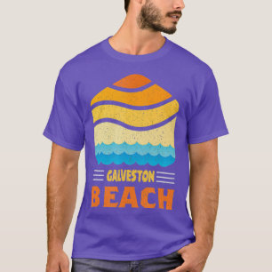 Camiseta Galveston Island Beach Texas - Ondas Vintage