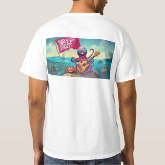 Camiseta Galveston Ukulele Society GUS Banner t-shirt mascu