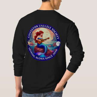 Camiseta Galveston Ukulele Society Mermaid Shirt LS Men’s
