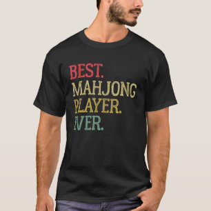 Camiseta Gam Da Placa Mahjong Melhor Jogador Do Mahjong
