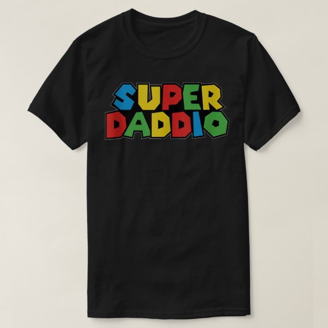 Camiseta Gam de vídeo com Dia de os pais super-dotado de en (Frente do Design)