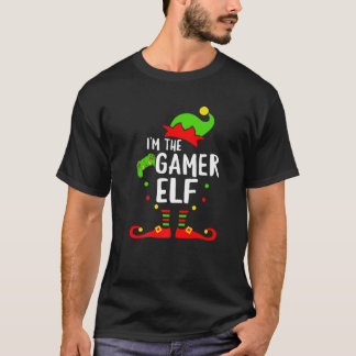 Camiseta Gam de Vídeo Xmas da Família Gamer Elf Corresponde