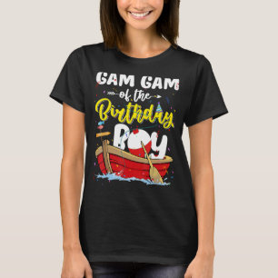 Camiseta Gam Gam Do Menino De Aniversário Pescador Família