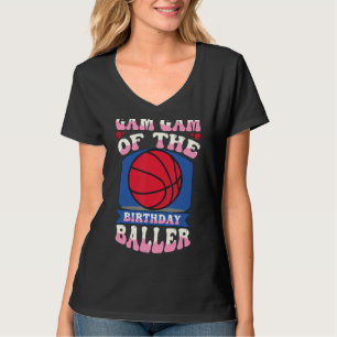 Camiseta Gam Gam Do Tema De Basquete De Aniversário Bd