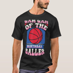 Camiseta Gam Gam Do Tema De Basquete De Aniversário Bd