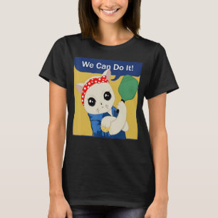 Camiseta Gama De Gato De Pickleball Podemos Jogar Picklebal