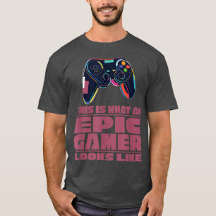 Camiseta Gama de vídeo de rede para Geek de jogos Epic Game