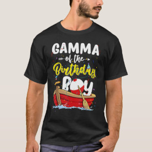 Camiseta Gama do Menino do Aniversário Pescador Família