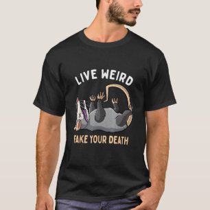 Camiseta Gambá engraçado vive fingindo sua morte possum St