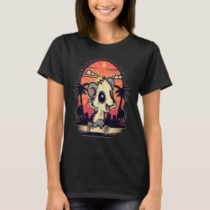 Camiseta Gambá Possum Correndo Fantasia de Gambá Corredor