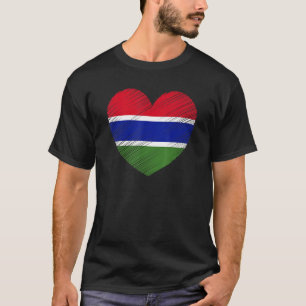 Camiseta Gâmbia Antiga Orgulho da Bandeira Gambiana Apoio G