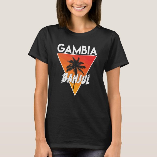 Camiseta Gâmbia Com Cores Ensolaradas (Frente)