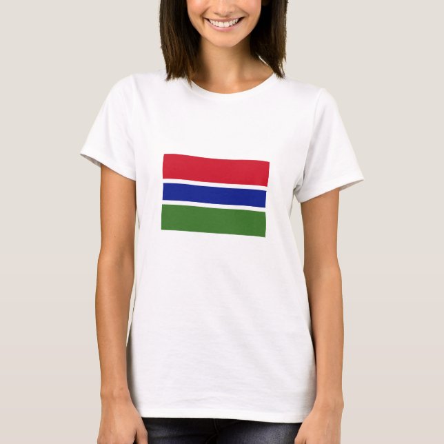 Camiseta Gâmbia Flag (Frente)