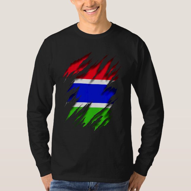 Camiseta Gâmbia Flag (Frente)