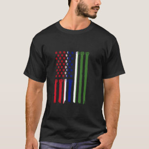 Camiseta Gâmbia Raízes Gambianas EUA América Punho Gambiano