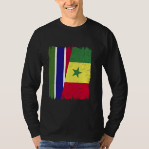 Camiseta Gâmbia Senegal Meia Bandeira Gambiana Senegalesa H