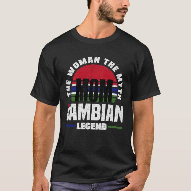 Camiseta Gambian Gambia Gambian Flag Mothers Day (Frente)