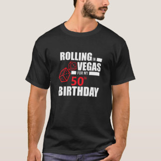 Camiseta Gambler de Presente de Las Vegas 50th Rolling