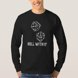 Camiseta Gambler do partido Vintage Casino Dice Roll com Ga