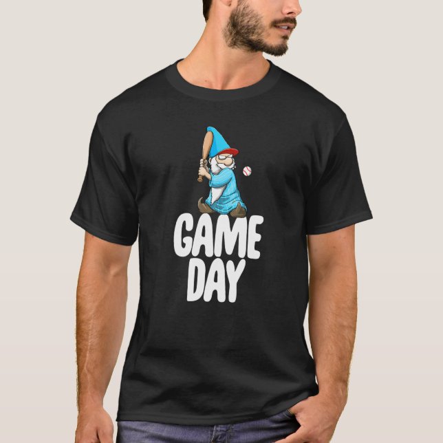 Camiseta Game Day Gnome  Baseball Game Celebration Women (Frente)