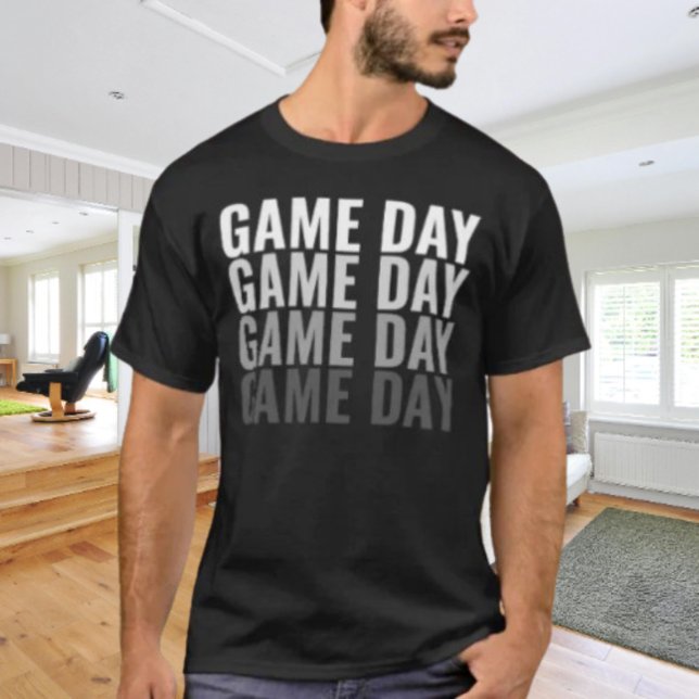 Camiseta “Game Day Repeat” com Tipografia em Negri (Criador carregado)